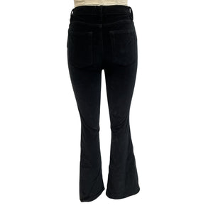 Frame Velveteen Black Le High Flare Denim Jeans Size 27