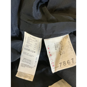 Sacai Double Faced Off White Navy Silk Cotton Top Size XS