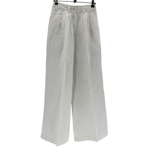 Faithfull The Brand Linen White Circa Pants Size XS
