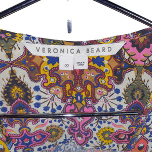 Veronica Beard Tapestry Print Multi Sura Size 00 Blouse