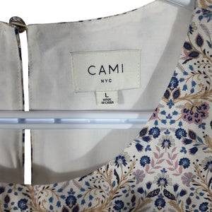 Cami Nyc Printed Spring Tapestry Flor Crop Size L Top