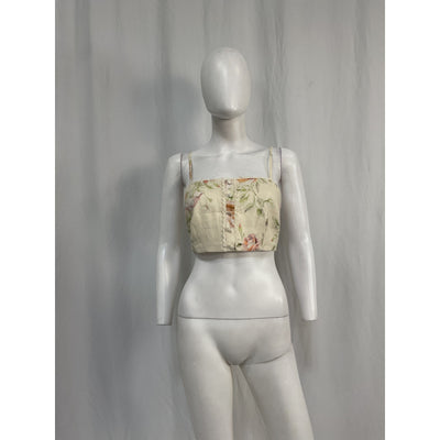 Loveshackfancy 'Emmalou' White Linen Top Size 8