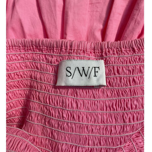 Swf Smocked Floss Puff Sleeve Mini Dress Size S