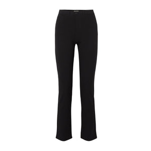 L'Agence Stretch-Jersey High-Rise Straight-Leg Black Dean Denim Jeans Size 32
