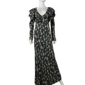 Dôen 'Whistler' Black Viscose Dress Size S