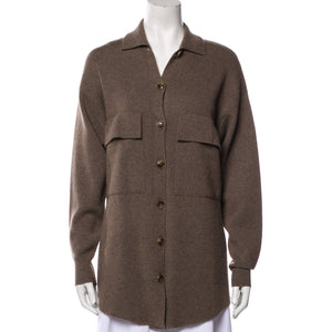 Autumn Cashmere Cozy Brown Cardigan Sweater Size XS
