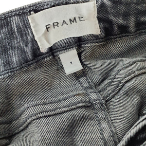 Frame Sleek Hughes Le One Crop Mini Boot Jeans Size 1 Pants