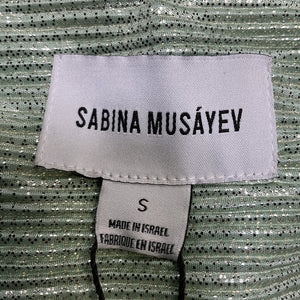 Sabina Musayev Shimmery Mint Savannah Top Size S NWT
