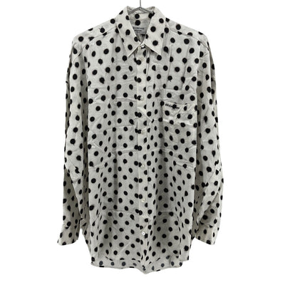 Balenciaga Polka Dot White Cocoon Shirt Size 40 EU / 8 US