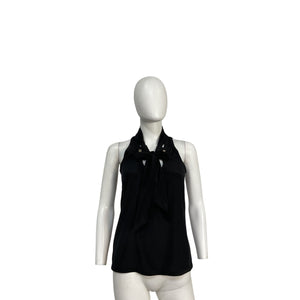 Gucci Black Silk Halterneck Top Size 38