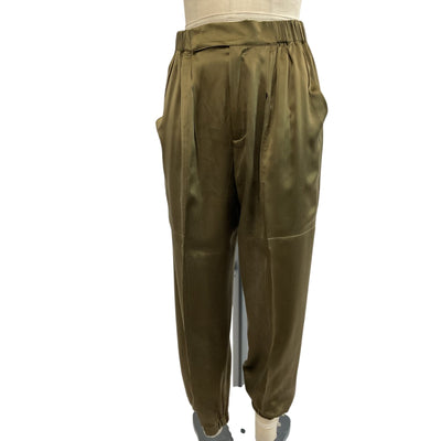 Nicholas Silky Khaki Neha Pants Size 4