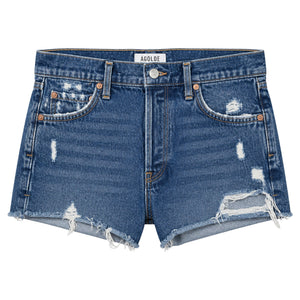 Agolde Distressed Blue Cutoff Shorts Size 27