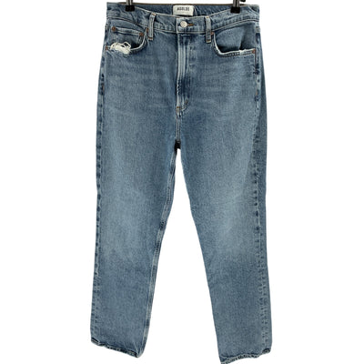 Agolde Stretch Blue High Rise Stovepipe Denim Jeans Size 29