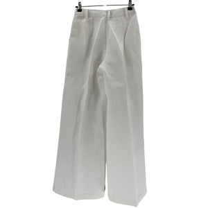 Faithfull The Brand Linen White Circa Pants Size XS