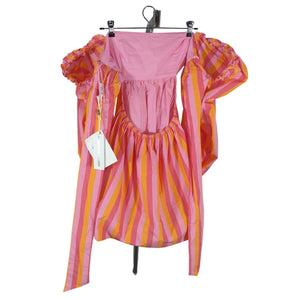 Rebecca Vallance Striped Pink Mimi Mini Dress Size 8 NWT