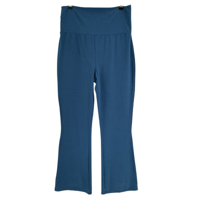 Hatch Stretch Blue The Ultimate Before During And After Crop Flare Pants Size M