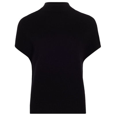 Vince Wool Blend Black Mock Turtleneck Sweater Vest Size M