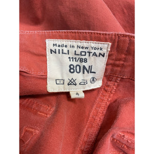Nili Lotan Utility Orange Jenna Pants Size 4