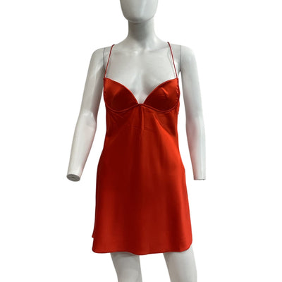 Ser.O.Ya Sleek Blood Orange Clever Mini Dress Size M