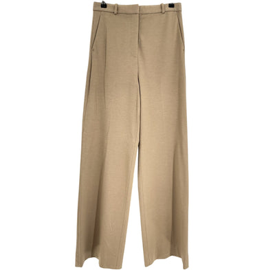 Halston Wide-Leg Tan Andy Pants Size 4