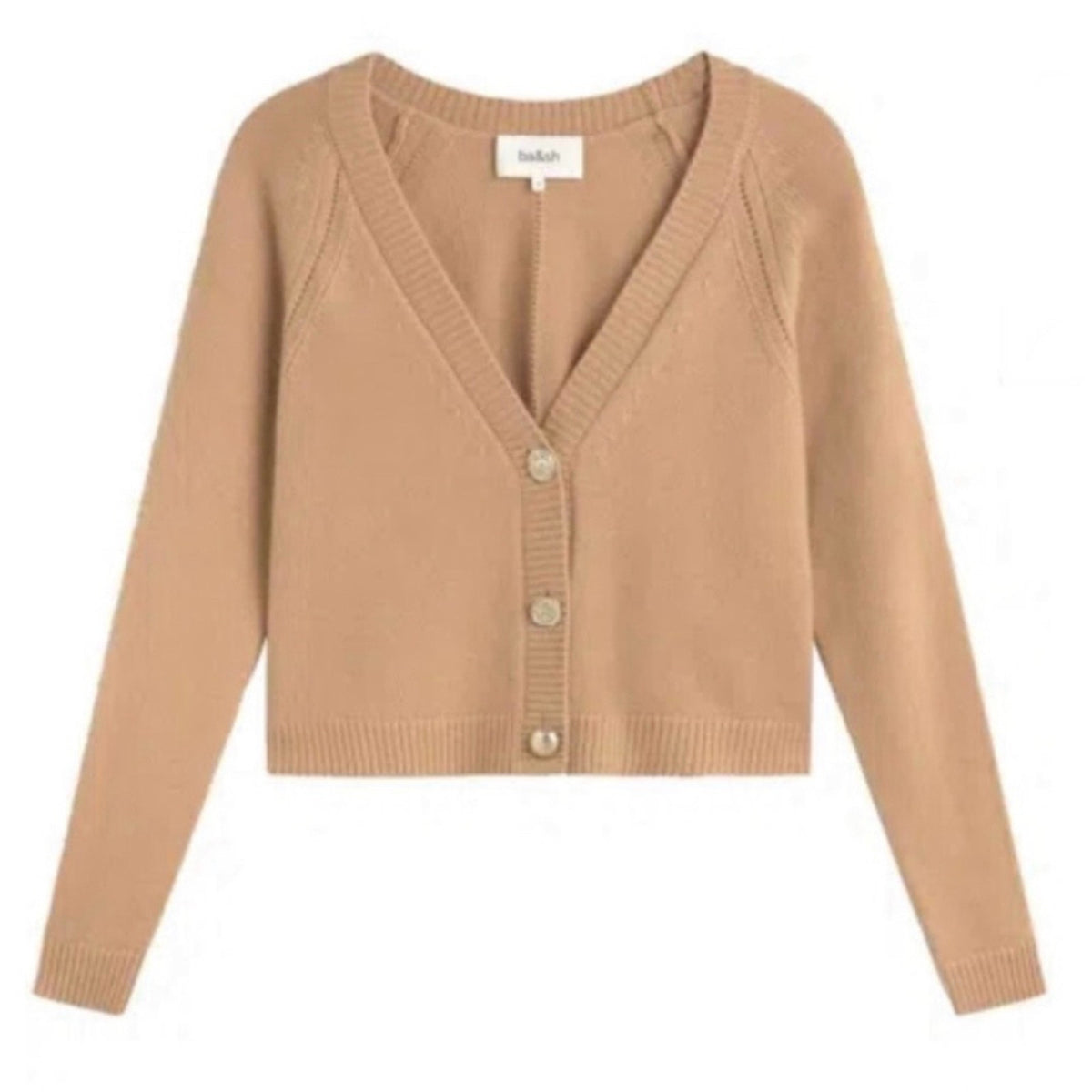 Ba&sh Luxurious Tan Carila Cardigan Size XS