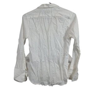 Nili Lotan Lightweight White Cotton Voile Button Down Size S Shirt