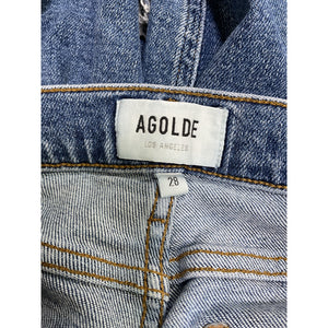 Agolde 'Nico' Blue Cotton Denim Jean Size 28