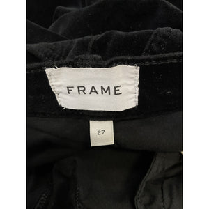 Frame Velveteen Black Le High Flare Denim Jeans Size 27