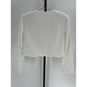 Reformation 'Trista' White Polyester Jacket Size M