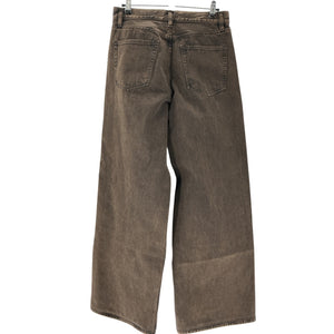 Frame Classic Brown Collegiate High Rise Wide Leg Size 27 Denim Jeans