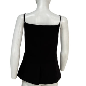 Staud Tailored Black Una Top Size S