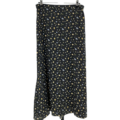 Reformation 'Bea' Black Viscose Skirt Size 8