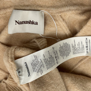 Nanushka Cozy Beige Cade Cardigan Sweater Size S