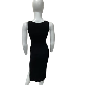 Hatch Ribbed Black Elma Size 1 Dress