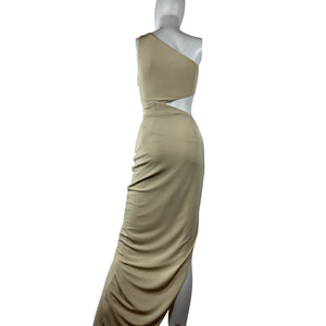 Katie May Asymmetric Beige Vanessa Gown Size S