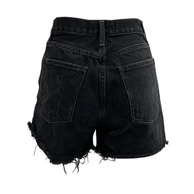 Agolde Distressed Black Dee Shorts Size 24