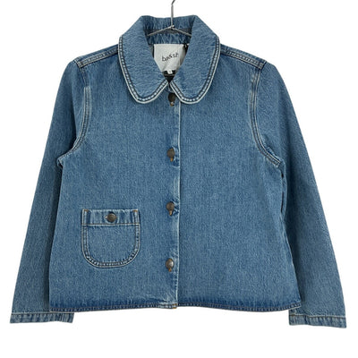 Ba&sh Classic Blue Tiny Denim Jacket Size M