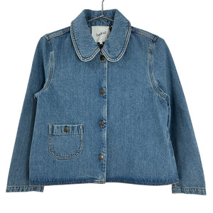 Ba&sh Classic Blue Tiny Denim Jacket Size M