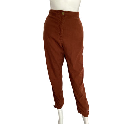 Rag & Bone Classic Mahogany Dawn Linen Pants Size 10