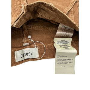 Agolde Organic Brown Cooper Cargo Size 23 Denim Jeans