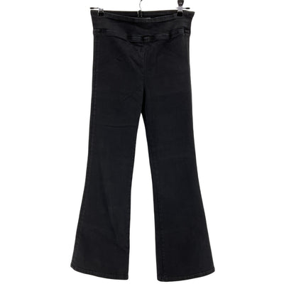Frame Sleek Sheen Noir Jet Set Crop Mini Boot Denim Jeans Size 0
