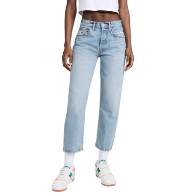 Re/Done Rigid Blue Stove Pipe Denim Jeans Size 28