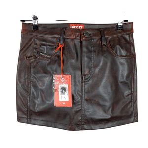 Diesel Sleek Red Kin Mini Skirt Size 36 / US 2 NWT