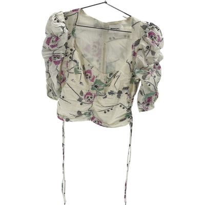 Isabel Marant Floral Cream Galaor Blouse Size 38 EU / US 6