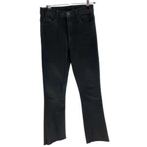 Mother Classic Black Hustler Ankle Fray Denim Jeans Size 27