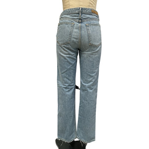 Grlfrnd Distressed Blue Mica Denim Jeans Size 27