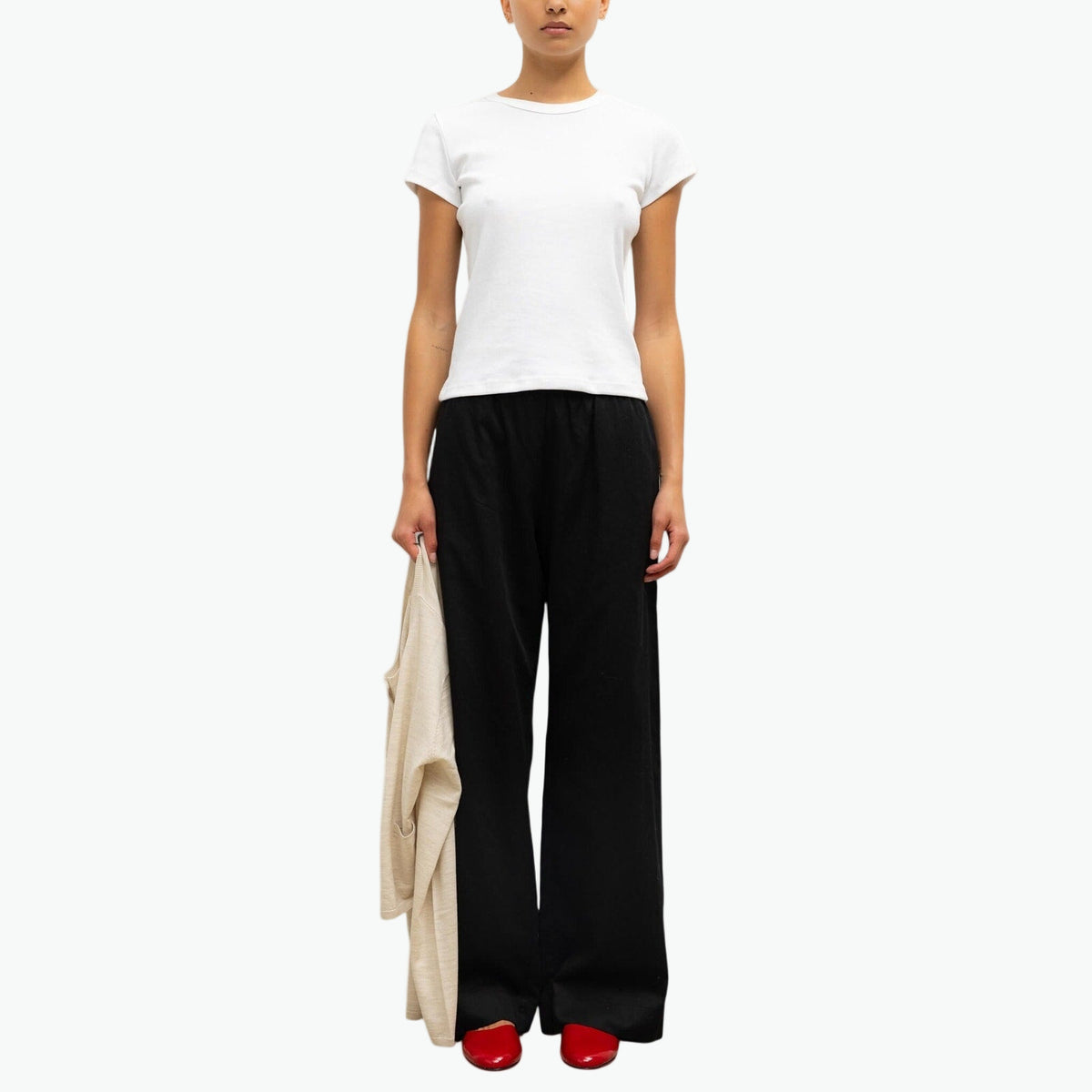 Leset 'Yoko' Black Cotton Pocket Pant Size M