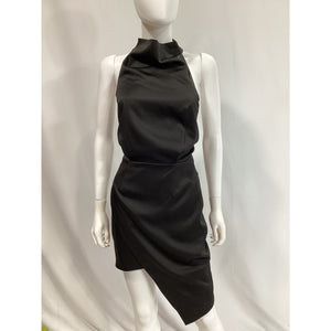 Elliatt Elliatt Black 'Camo' Halter Neck Asymmetrical Dress Size XS
