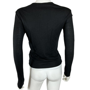 Iro Ruched Black Hallya Shirt Size M