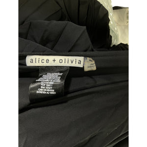 Alice + Olivia Pleated Black Adalyn Jumpsuit Size 4